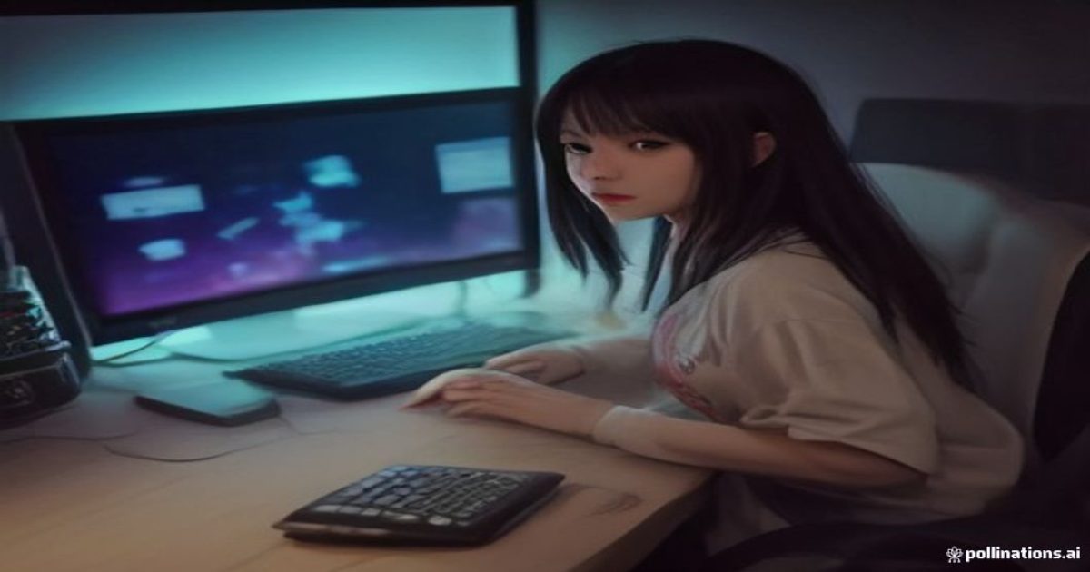 gaming 编辑在暖色台灯下逐条核对游戏资讯来源的工作场景，桌上摊开笔记本与显示器上并列的公开页面，氛围安静专注